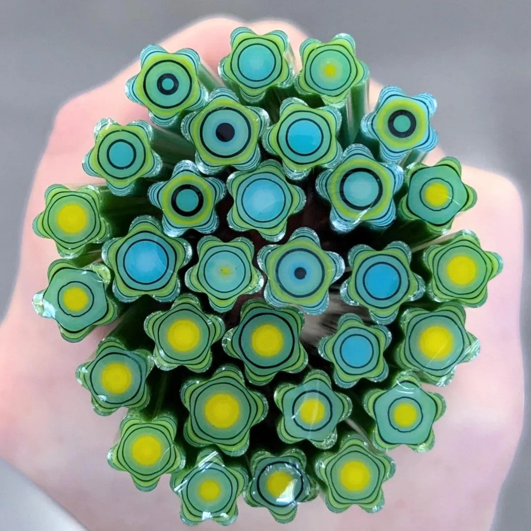 COE 96 Flower Murrini | Floral Peacock 1oz | Millefiori, Murrine, Vitrigraph, Glass Cane, Glass S... | Etsy (US)