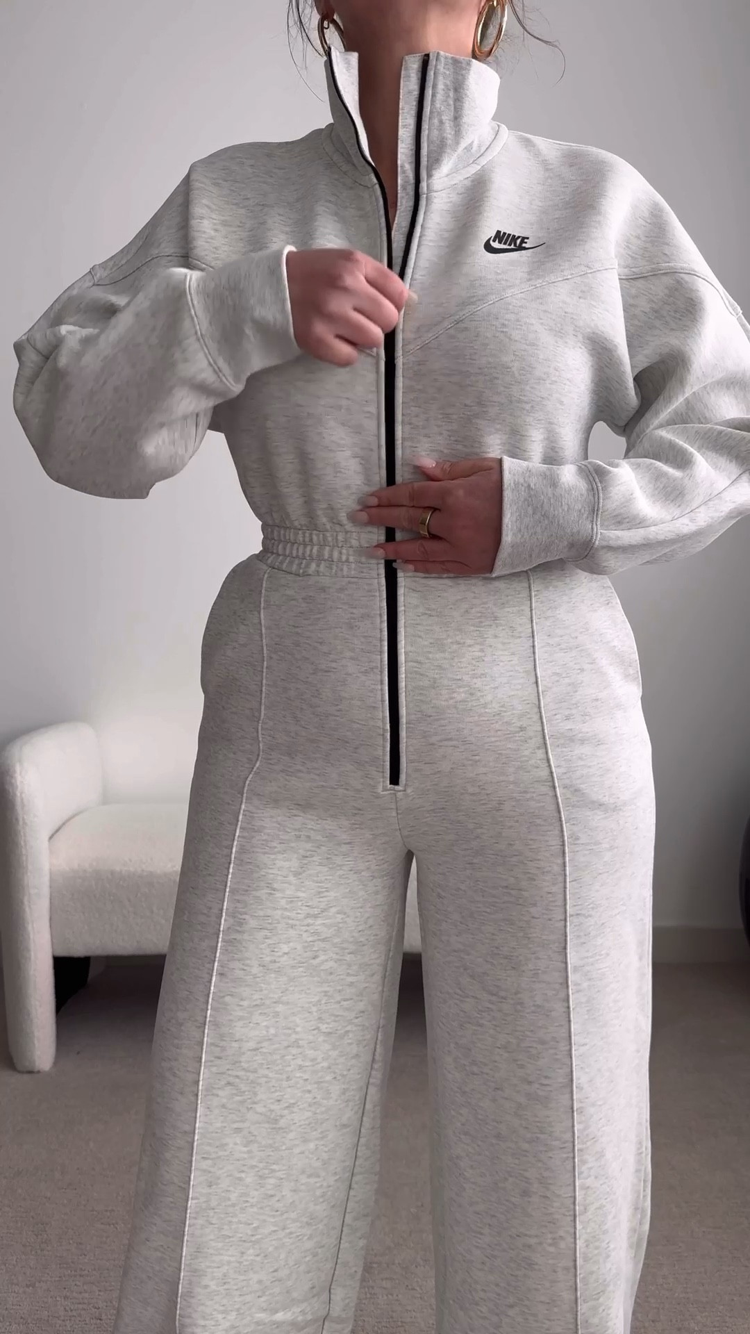 Nike store fleece jumpsuit