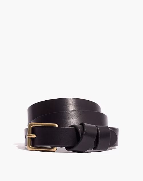 Leather Crisscross Skinny Belt | Madewell