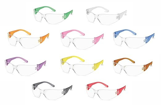 Gateway Safety 4699 StarLite Gumballs Safety Glasses, Clear Lens, All Colors Included (Pack of 10... | Amazon (US)