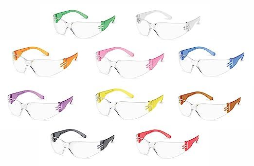 Gateway Safety 4699 StarLite Gumballs Safety Glasses, Clear Lens, All Colors Included (Pack of 10... | Amazon (US)