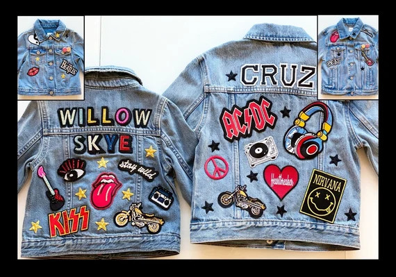 Custom Jean Jacket for Babies, Toddlers & Kids | Personalized Denim Jackets | Etsy (US)