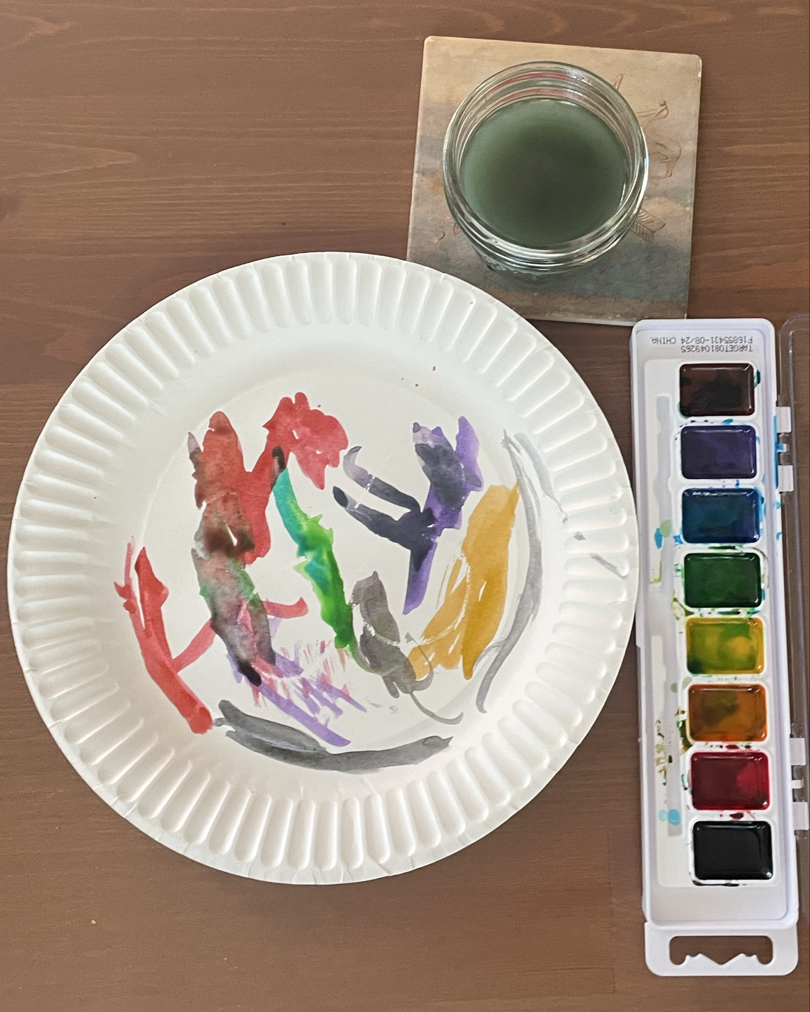 Just a little Monday painting fun! 

Stopped at the store for some groceries and picked up some cheap water colors and uncoated paper plates for my daughter to paint. It’s nice because they are thicker than paper so the paint doesn’t leak through! 

For a fun surprise you can use a white crayon and draw pictures that appear when they paint over it. A fun magic surprise! 

#LTKFamily #LTKKids