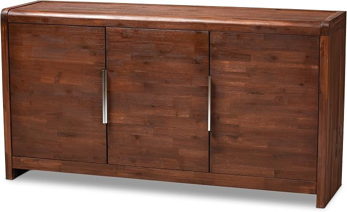 Baxton Studio Sideboard, Brown/Silver | Amazon (US)