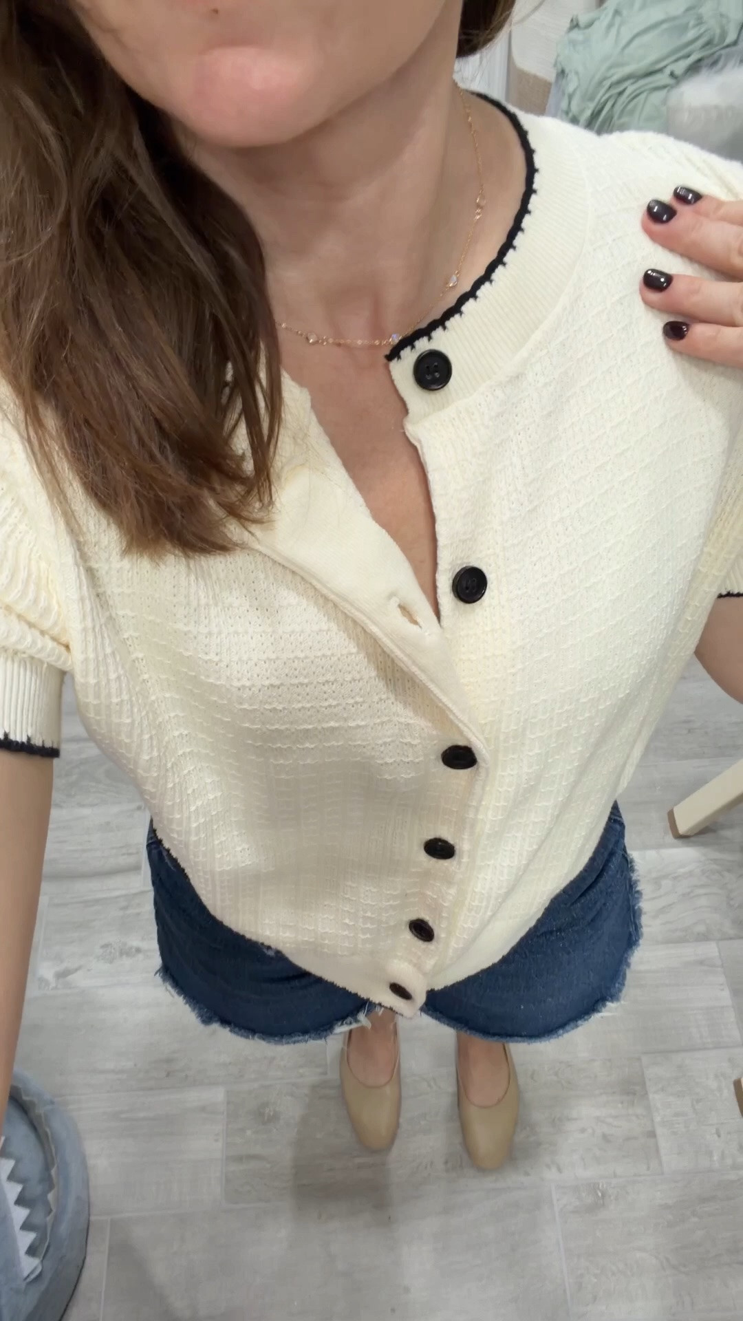 Amazon find: Cute button up sweater top — perfect length for a petite

#LTKootd #LTKPetite #LTKWorkwear