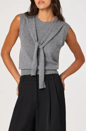 Scarf Tie Sleeveless Sweater | Nordstrom