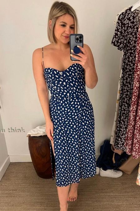 This dress is 50% off in white - perfect for brides! I recommend sizing up because it’s a pretty slim fit and the slit is high! 

#LTKwedding #LTKsalealert #LTKSale