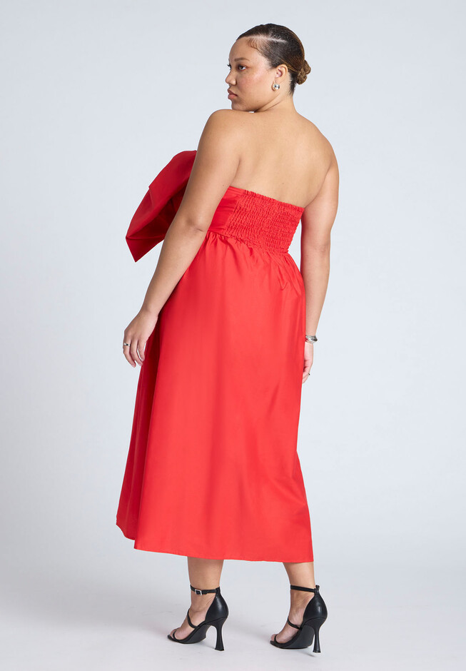 Bow Bodice Flare Dress | Eloquii