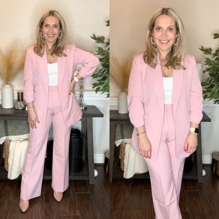 Love these new arrivals from Scoop at Walmart! I’m wearing a a medium in the blazer and a size 8 in the trouser pants at 1.5 months postpartum. All of these pieces are under $40 and come in some gorgeous spring colors and prints! 

Work wear, vacation outfit, casual style, Valentine’s Day outfit, jeans, spring dress, spring outfit, Walmart style 

#LTKstyletip #LTKSeasonal #LTKworkwear