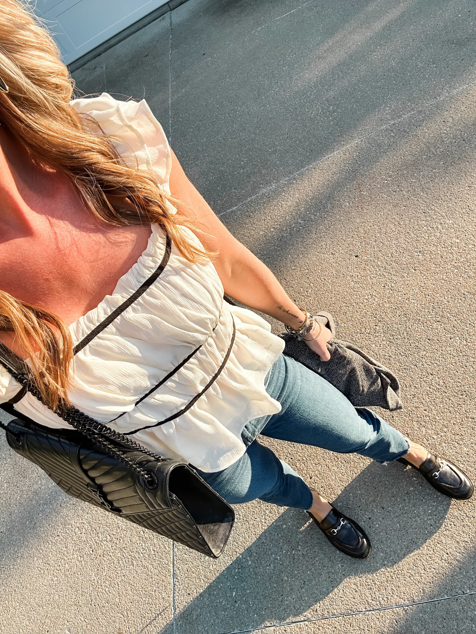 Garden dinner party outfit 😍 scoured the internet for similar tops and I got some really close options! Such a fun and flirty top! And of course the GOAT jeans. 

#LTKFindsUnder100 #LTKStyleTip #LTKFindsUnder50