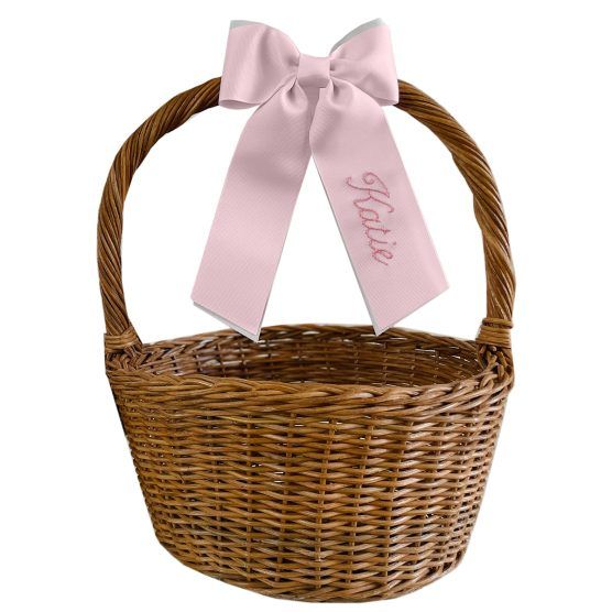 Winn and William Script Name Basket Bow | The Tot