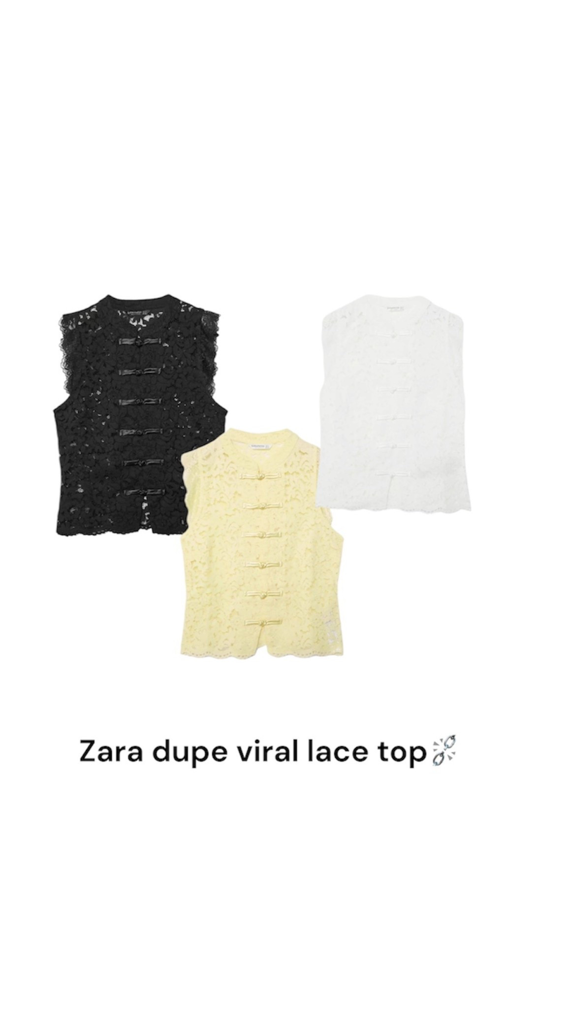 Zara lace top viral dupe⛓️‍💥

#LTKsummer #LTKspring #LTKuk