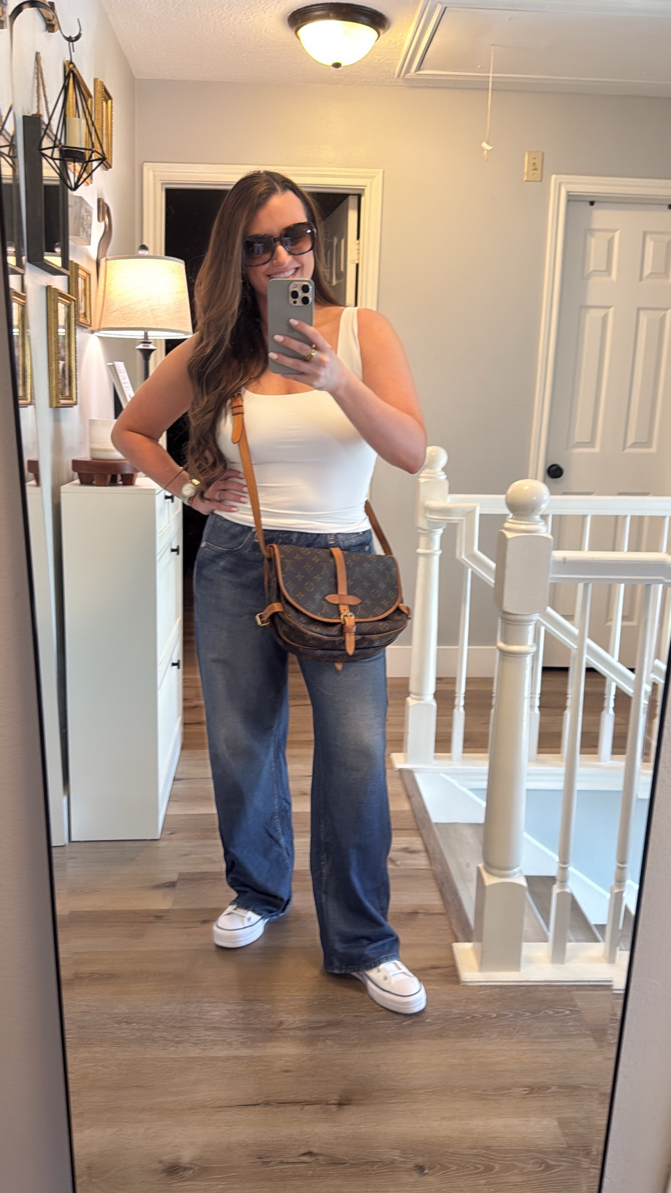🚨Here’s my full review on the viral sweatpant jeans! I’m wearing a size medium here and they do run slightly large! Linking everything I can! #viral #casual #casualoutfit

#LTKStyleTip #LTKWatchNow #LTKMidsize