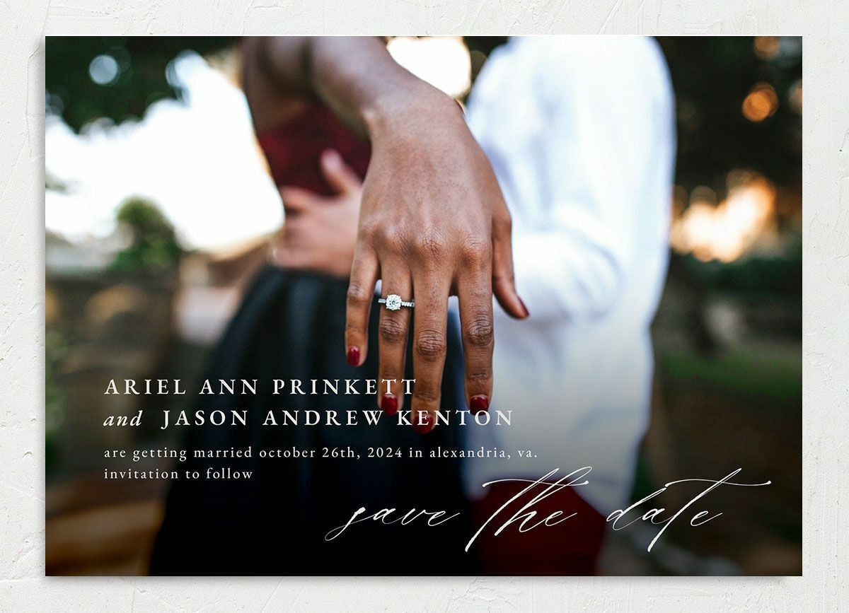 Modern Rose Save The Date Cards | The Knot | The Knot 
