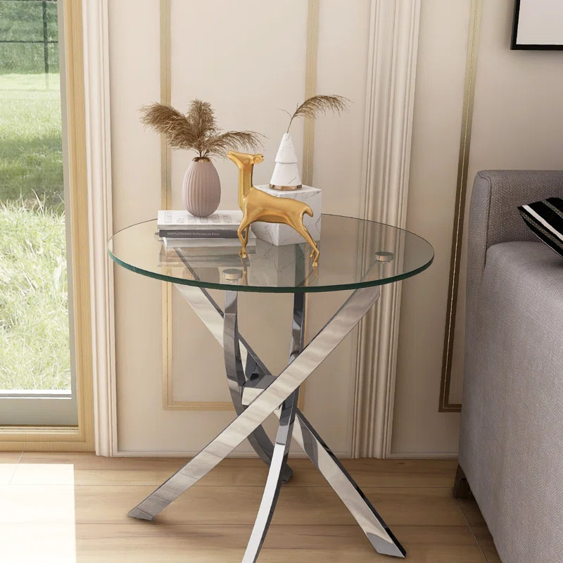 Magallanes Glass Top End Table | Wayfair North America