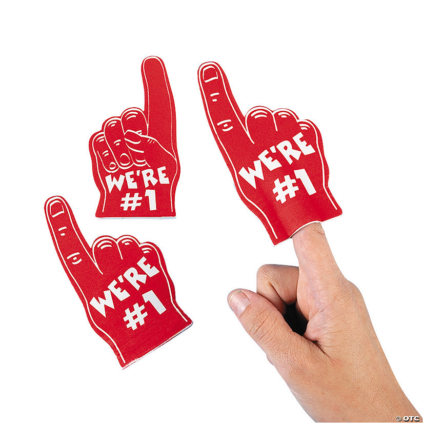 Mini Team Spirit Fingers - 12 Pc. | Oriental Trading Company