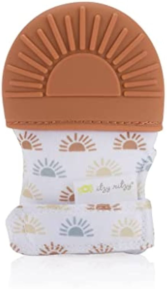 Itzy Ritzy Silicone Teething Mitt – Soothing Infant Teething Mitten with Adjustable Strap, Crin... | Amazon (US)