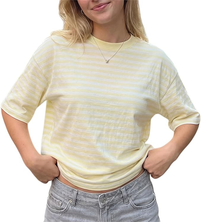 Women Oversized Graphic T-Shirt Y2k Vintage Flower Baggy California Tees Tops Summer Aesthetic Co... | Amazon (US)