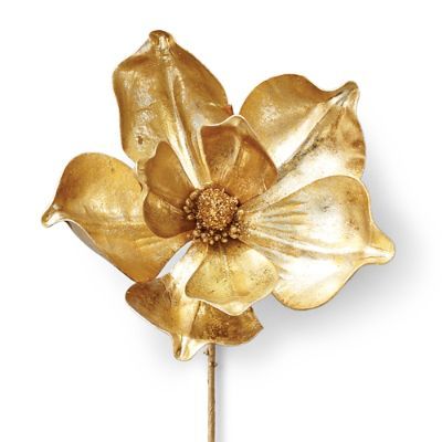 Metallic Gold Magnolia 23' Stems, Set of 6 | Frontgate | Frontgate