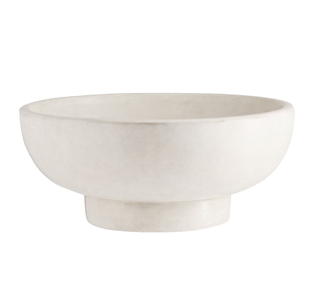 Orion Handcrafted Terra Cotta Bowl,Small, White | Pottery Barn (US)