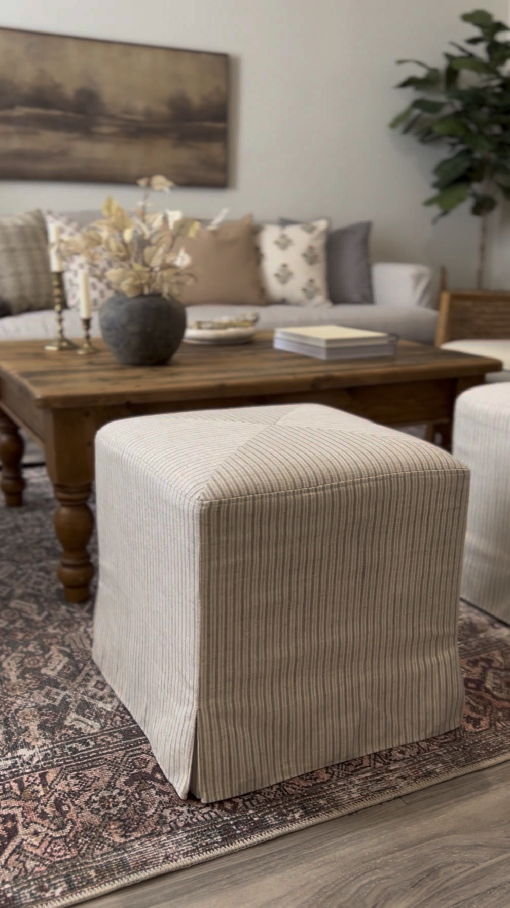 Shop my family room decor and furniture! Living room, family room, den, area rug, throw pillow, throw blanket, candle holder, coffee table decor, vase, slipcovered sofa, couch, modern farmhouse, organic modern, Target, Threshold, Studio McGee, transitional#LTKStyleTip#LTKFindsUnder100

#LTKSpringSale 

#LTKHome #LTKSeasonal