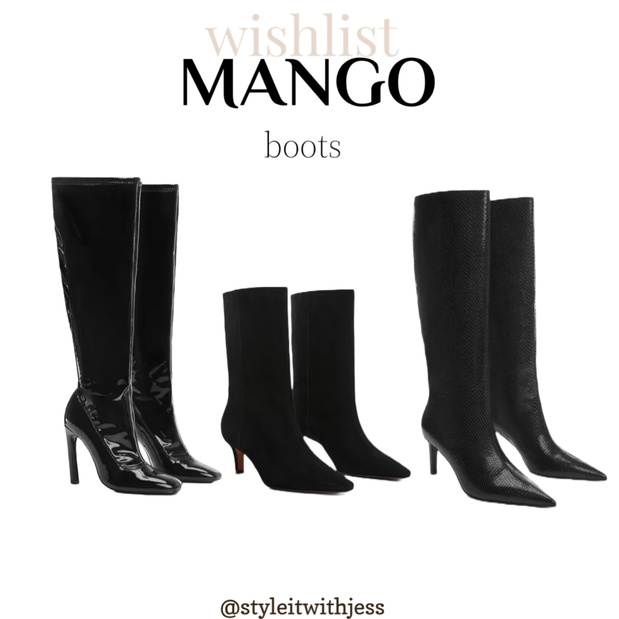 MANGO winter boots 🖤✨

#LTKshoecrush #LTKstyletip #LTKover40