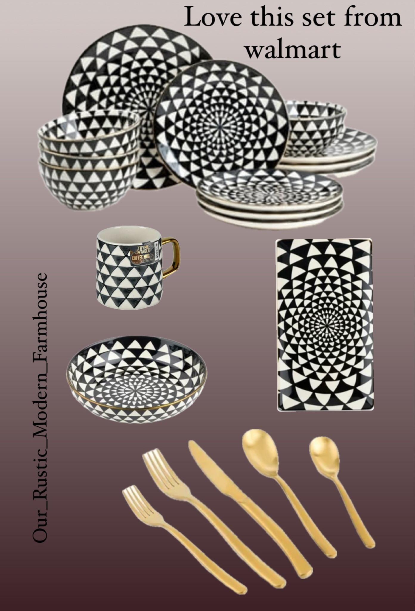 I love this dish set from Walmart  

#LTKparties #LTKfindsunder50 #LTKhome
