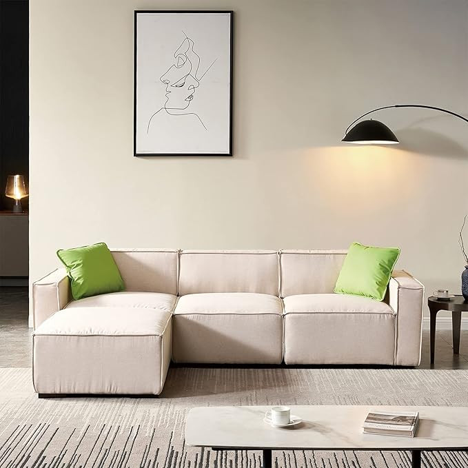 Dolonm L Shape Sectional Sofa for Living Room, Convertible Modular Sectional Couch with Reversibl... | Amazon (US)