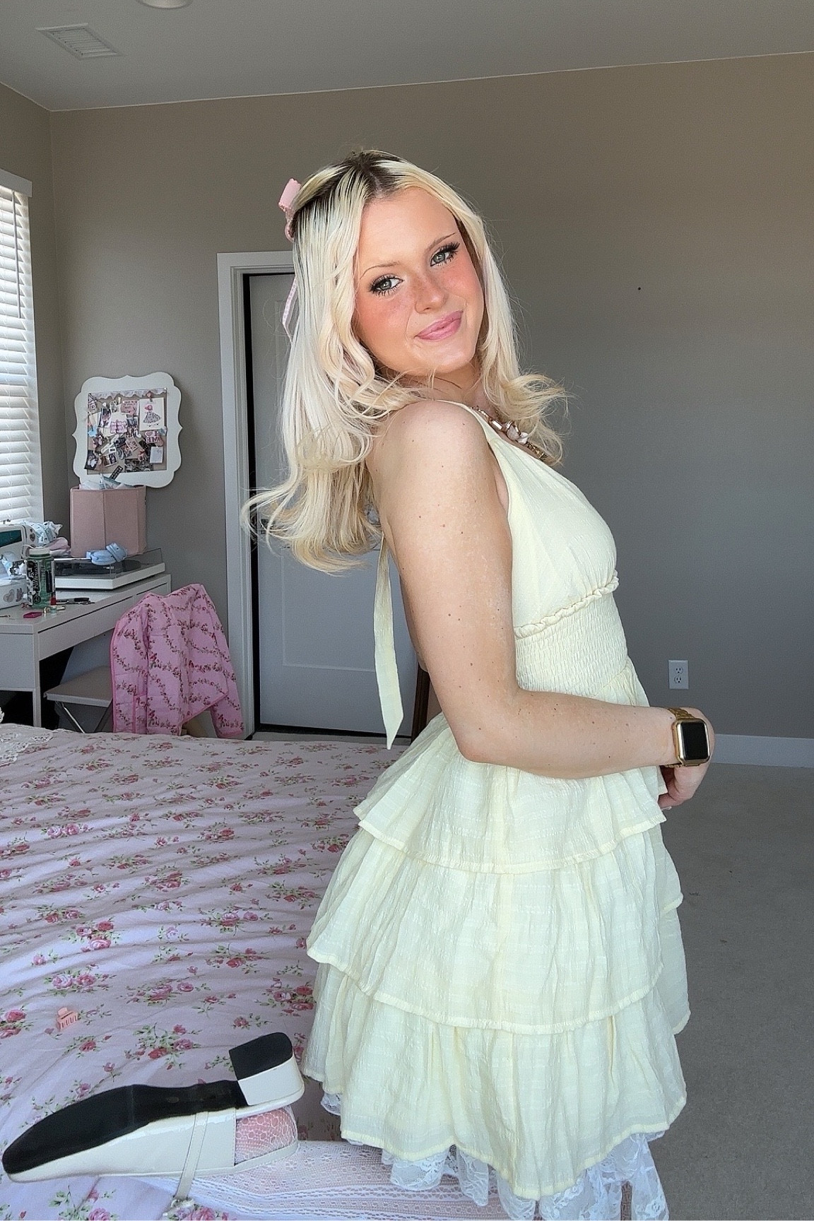 obsessed with yellow for spring 🌼 especially with such a girly look!!

ruffle dress, shabby chic, girly outfit, spring outfit, spring break outfit, spring dresses, pastel dress, pastel outfit, lemon meringue outfit, strawberry shortcake

#LTKSpringSale #LTKFindsUnder50 #LTKStyleTip