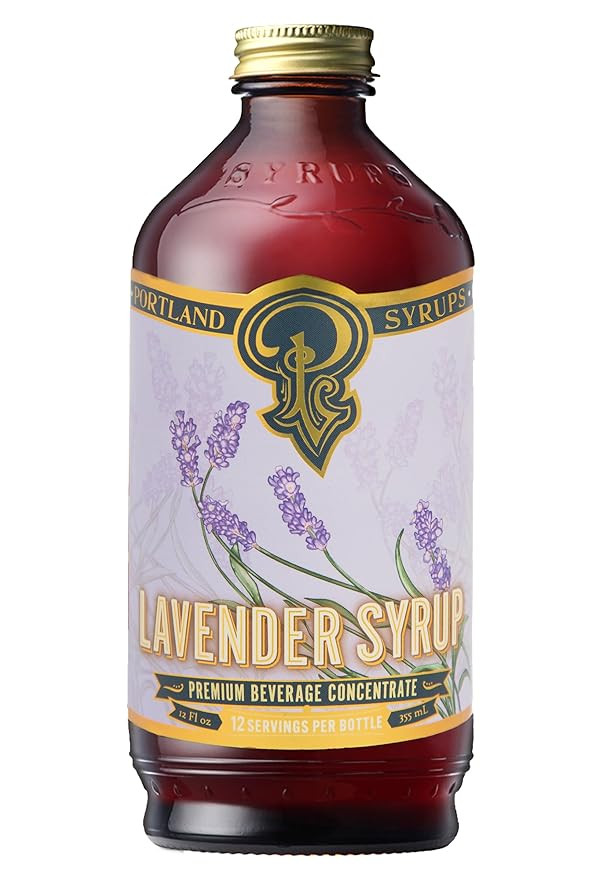 Portland Syrups Lavender Syrup - Premium Beverage Concentrate for Delicious Cocktails, Tea, Soda,... | Amazon (US)