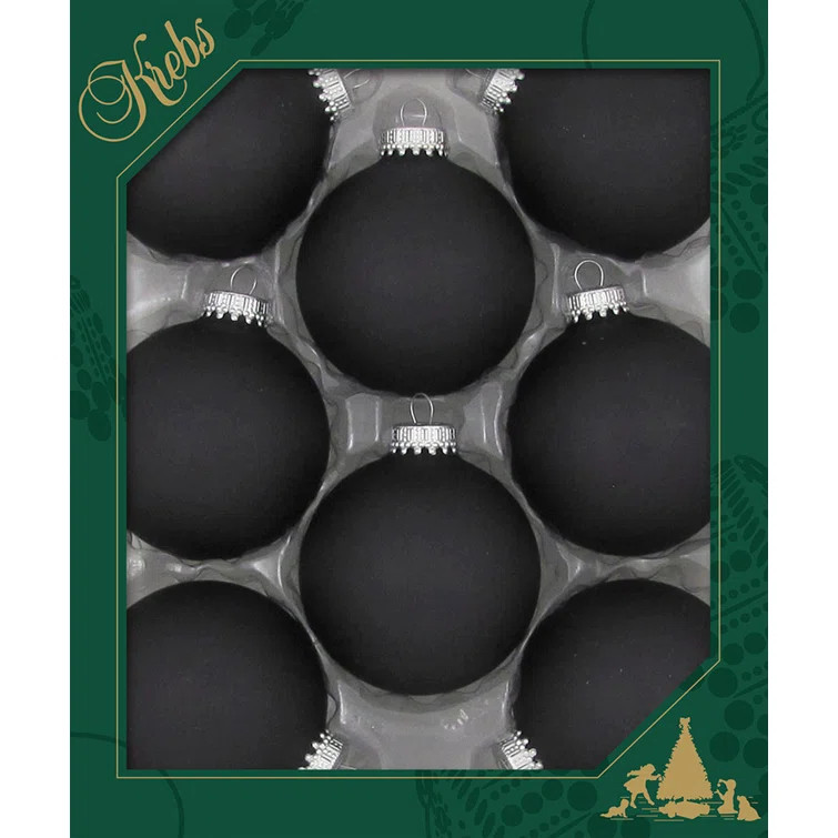 8 Piece Molten Gold Shine Christmas Ball Ornament | Wayfair North America