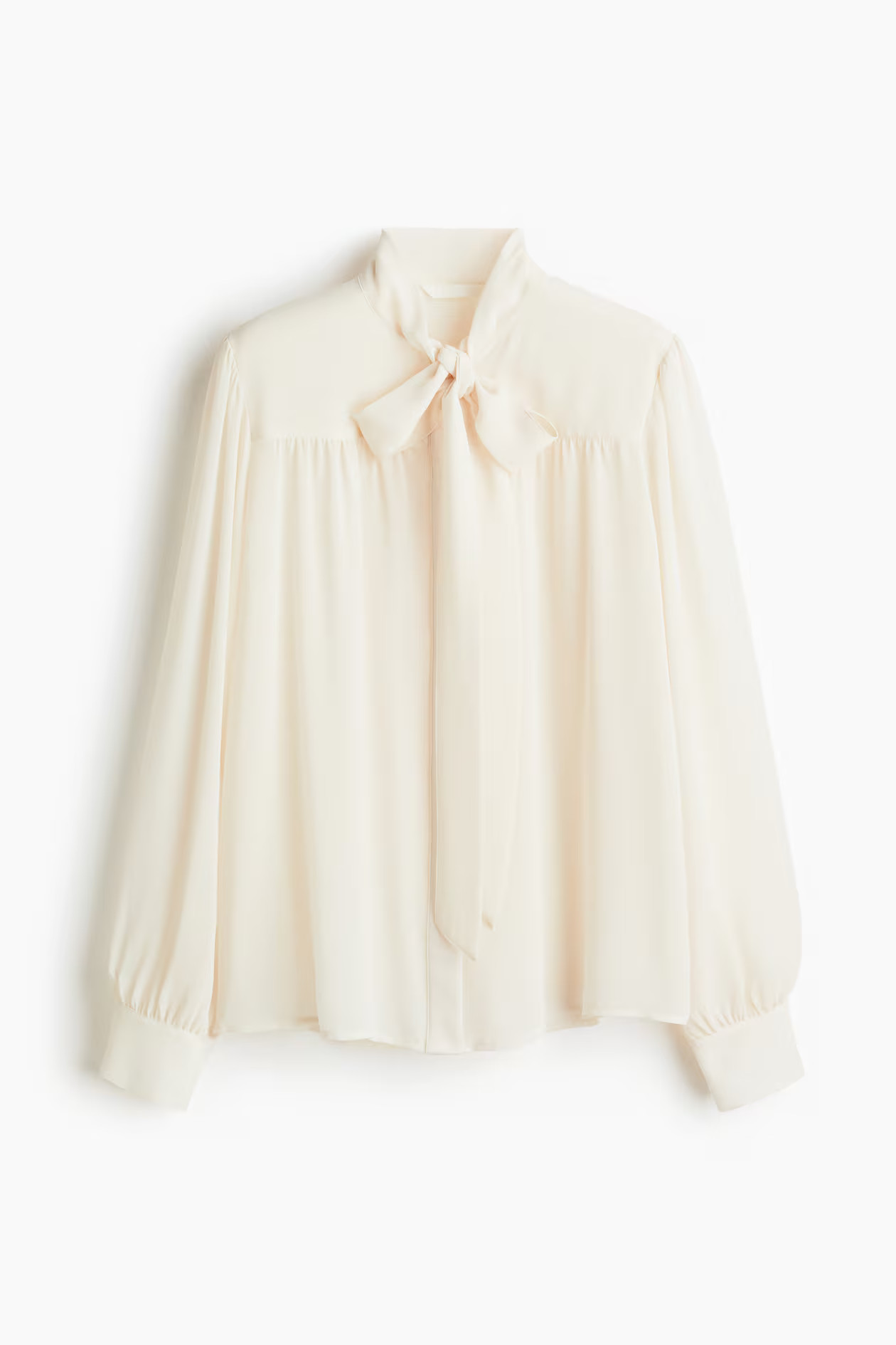 Blusa de gasa con lazada | H&M (FR, IT, ES, PT, BE)