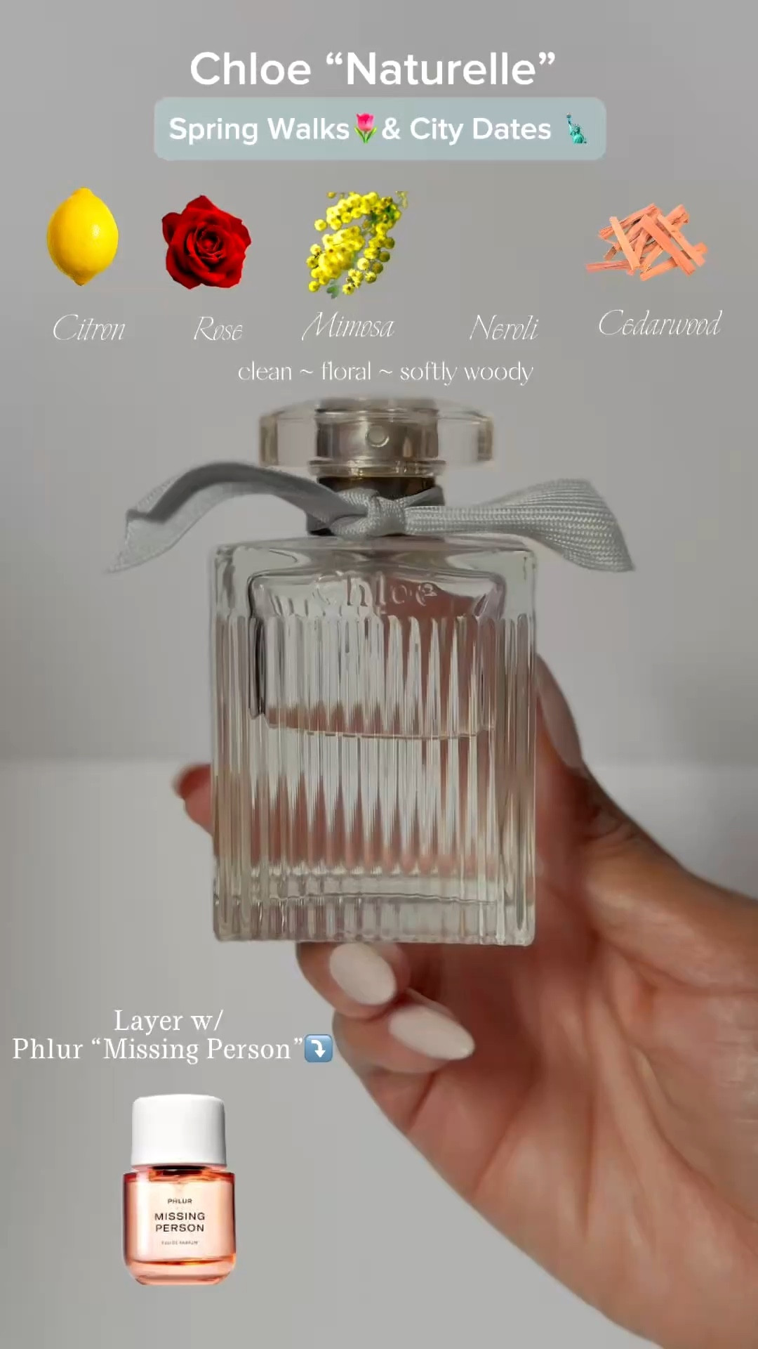 Clean. Feminine. Effortless. 🤍
This combo smells like you naturally smell this good.

Chloé Naturelle + Phlur Missing Person =
fresh spring florals + soft skin musk = quiet luxury in a bottle

If you want a scent that makes people lean in closer… this is it.

🔗 Link in bio to get this combo


#LTKBeauty #LTKSeasonal #LTKselfcare
