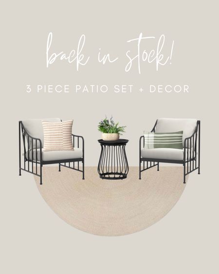 Walmart patio set is back in stock from last year! It sold out fast. Comes in two fabric color options! I linked some cute outdoor decor too!

Outdoor design, outdoor patio designs, patio furniture, patio decor, patio sets, outdoor furniture, outdoor furniture sets, outdoor rugs, outdoor round rugs, outdoor chairs, outdoor decor, design boards, mood boards

#LTKhome #LTKSeasonal #LTKFind