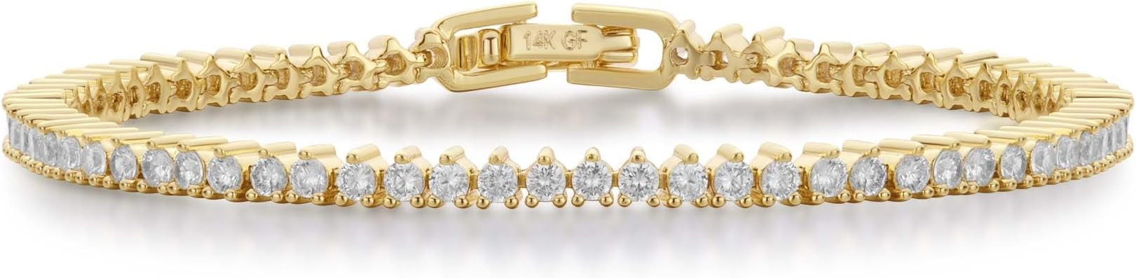 14K Gold Filled Tennis Bracelet for Women-2mm 3mm 4mm CZ Opal Gold Tennis Bracelet for Women, Val... | Amazon (US)