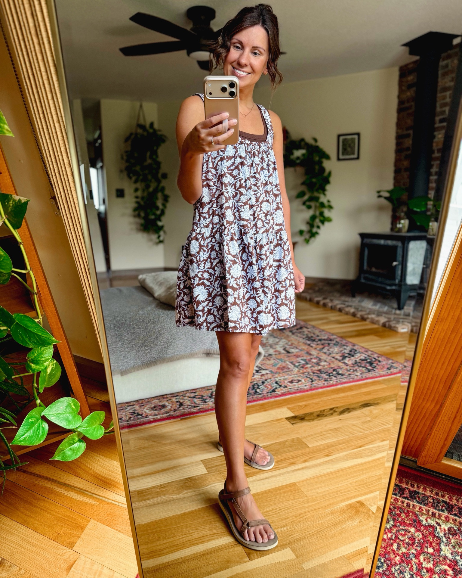 xs in my tank, xs petite in my dress (100% cotton and super flowy—runs slightly big) and 6 in my teva sandals!

#LTKPetite #LTKgrwm #LTKootd