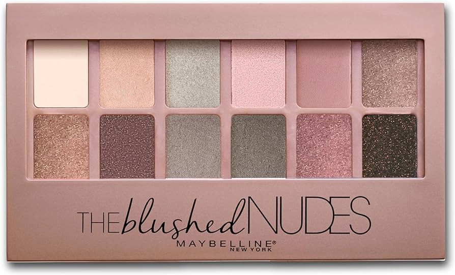 Maybelline The Blushed Nudes Eyeshadow Palette Makeup, 12 Pigmented Matte & Shimmer Shades, Blend... | Amazon (US)
