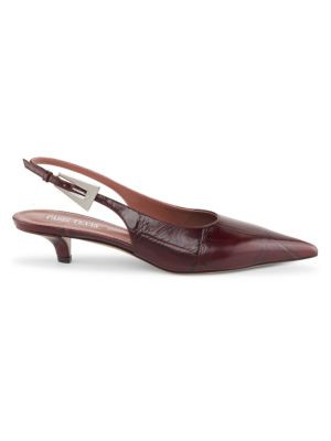 25MM Leather Slingback Kitten-Heel Pumps | Saks Fifth Avenue OFF 5TH