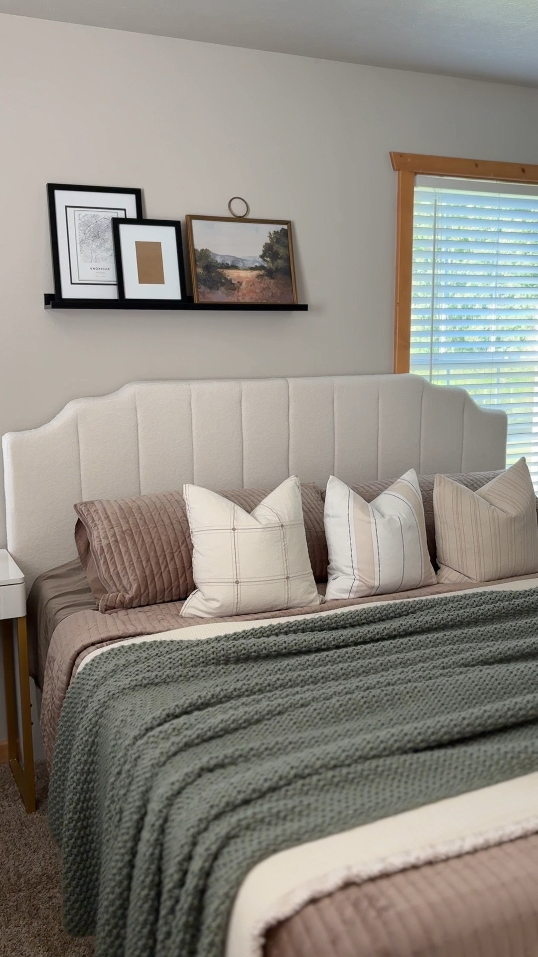 Boucle headboard 

#LTKHome #LTKSaleAlert