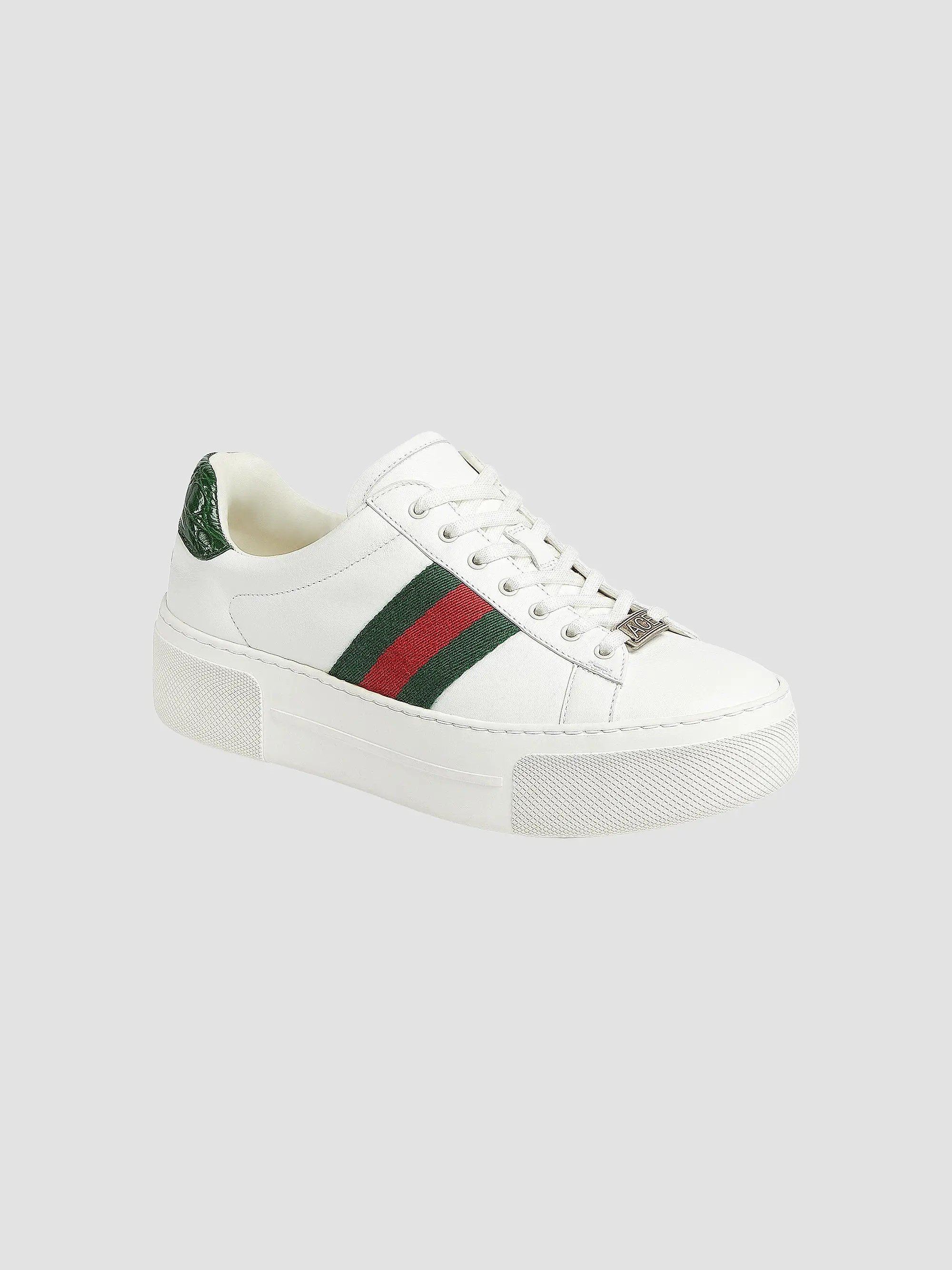 Gucci Ace Leather Low-Top Sneakers | Saks Fifth Avenue | Saks Fifth Avenue
