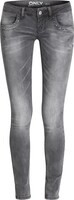 ONLY Skinny Jeans mit Nieten 'ONLIvy' in grau | ABOUT YOU DE