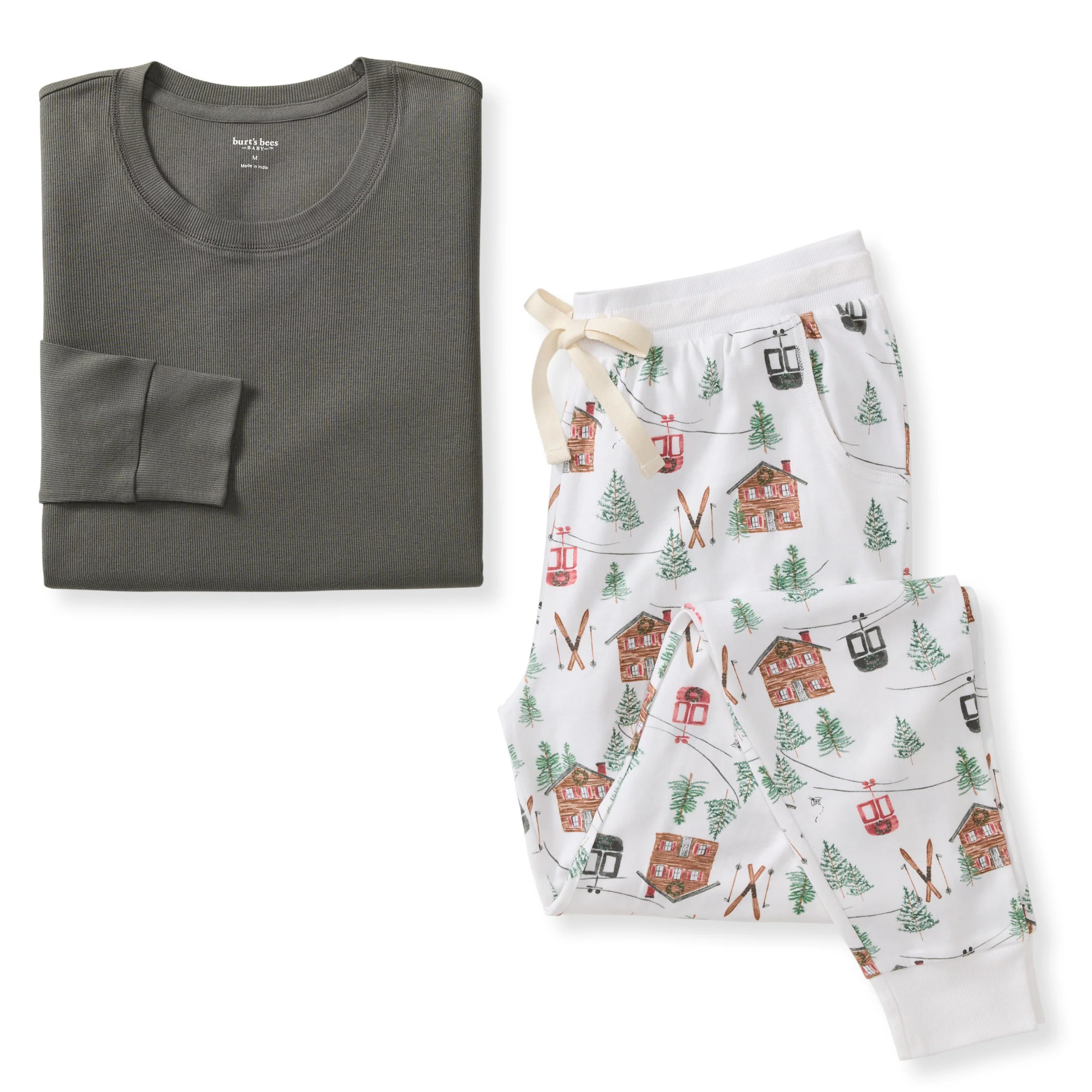 Ski The Alps Matching Family Women's Pajamas | Burts Bees Baby