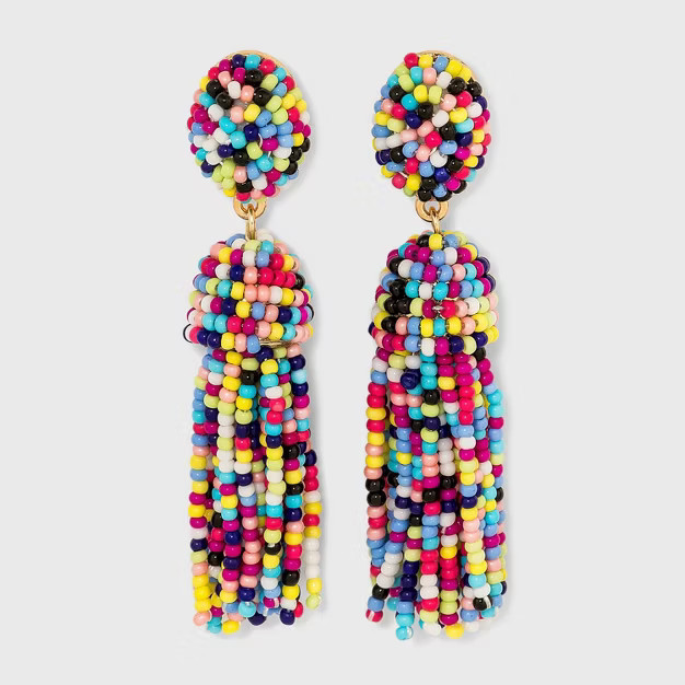 SUGARFIX by BaubleBar Polished Beaded Tassel Earrings | Target