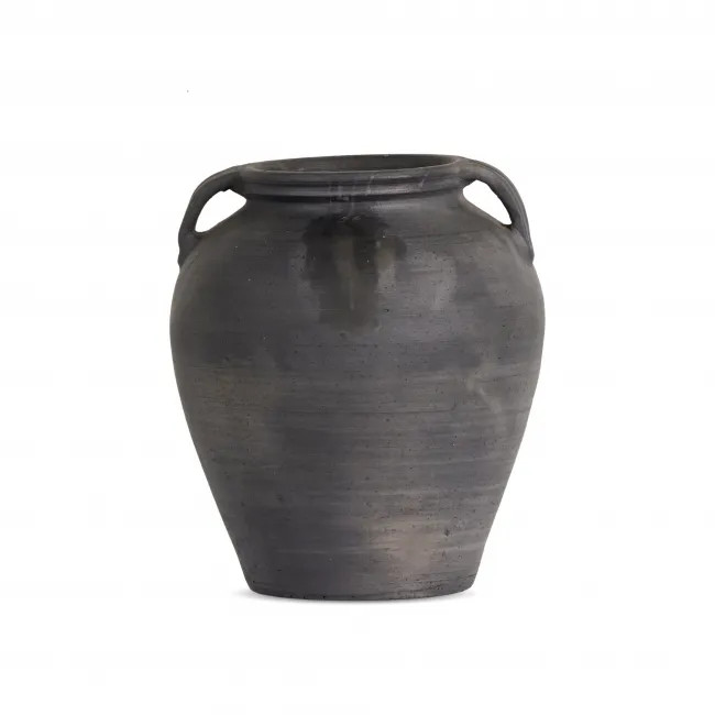 Laith Vase Aged Black Ceramic | Gracious Style