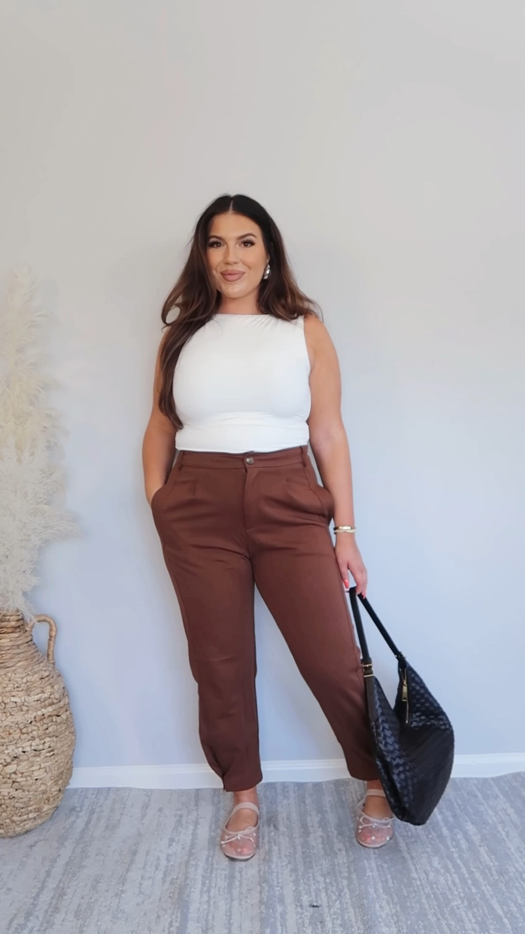 Amazon Workwear Inspo! Wearing my reg L in these Curve-Friendly Trousers and in the Double Lined Top! I’m 5’5” for height reference! 

#LTKWorkwear #LTKMidsize