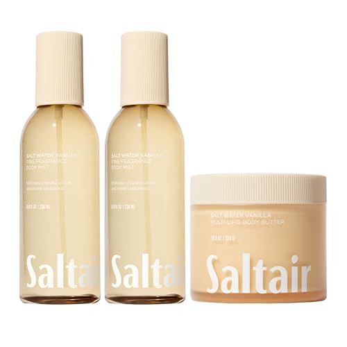 Saltair Salt Water Vanilla Body Mist & Body Butter Set – 2 Pack Mist + Hydrating Body Cream | Long-Lasting Fragrance & Deep Moisture | Vegan & Cruelty-Free Skin Care | Amazon (US)