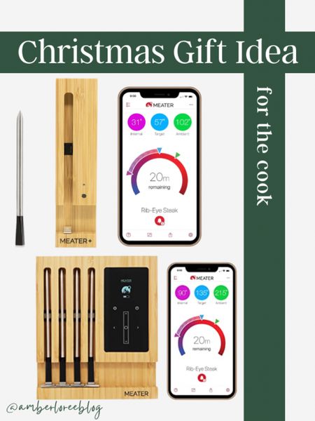 Meater from Amazon is a great gift idea for the cook!  Probe takes the temp of the meat on the grill and connects to your phone! 

#LTKunder100 #LTKHoliday #LTKfamily