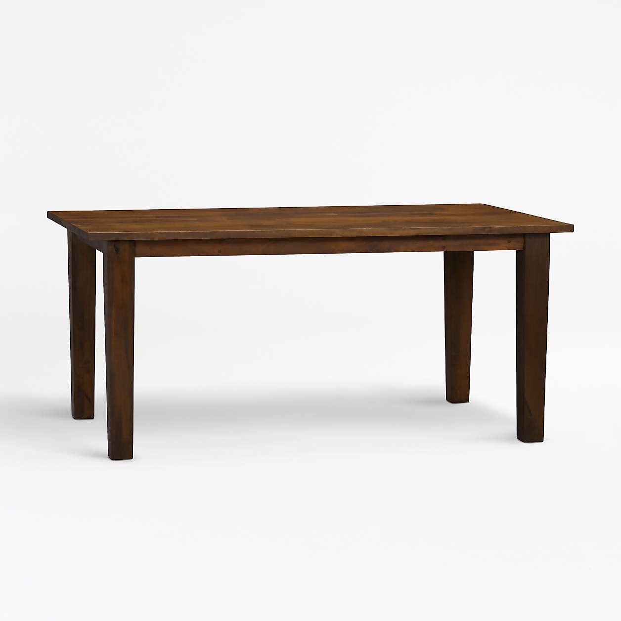 Basque II 65" Grey Wash Light Brown Dining Table + Reviews | Crate & Barrel | Crate & Barrel