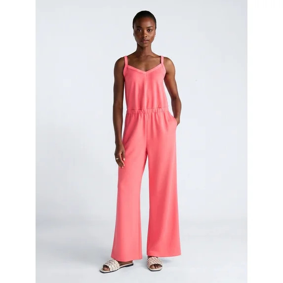 Scoop Women's and Women's Plus Scubaknit Tank Jumpsuit, Sizes XS-4X | Walmart (US)