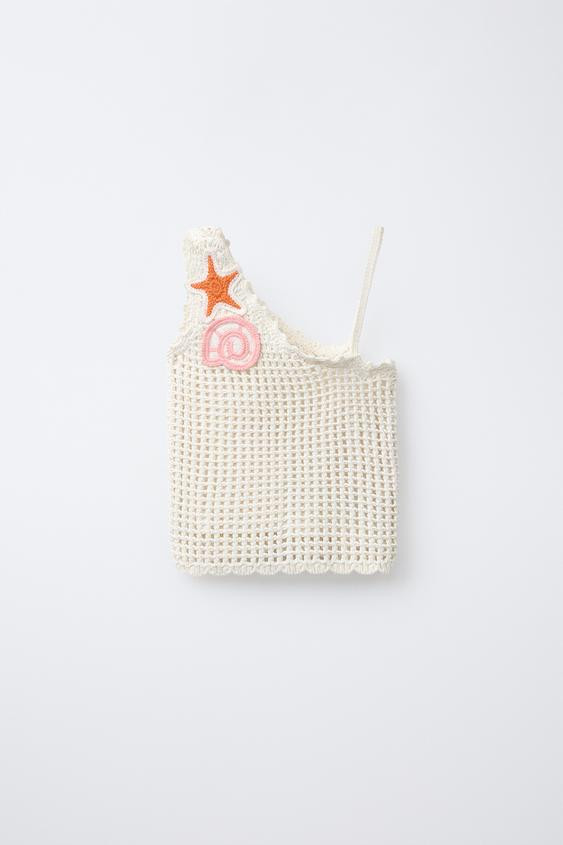 SEA PATCHES KNIT TOP | Zara US